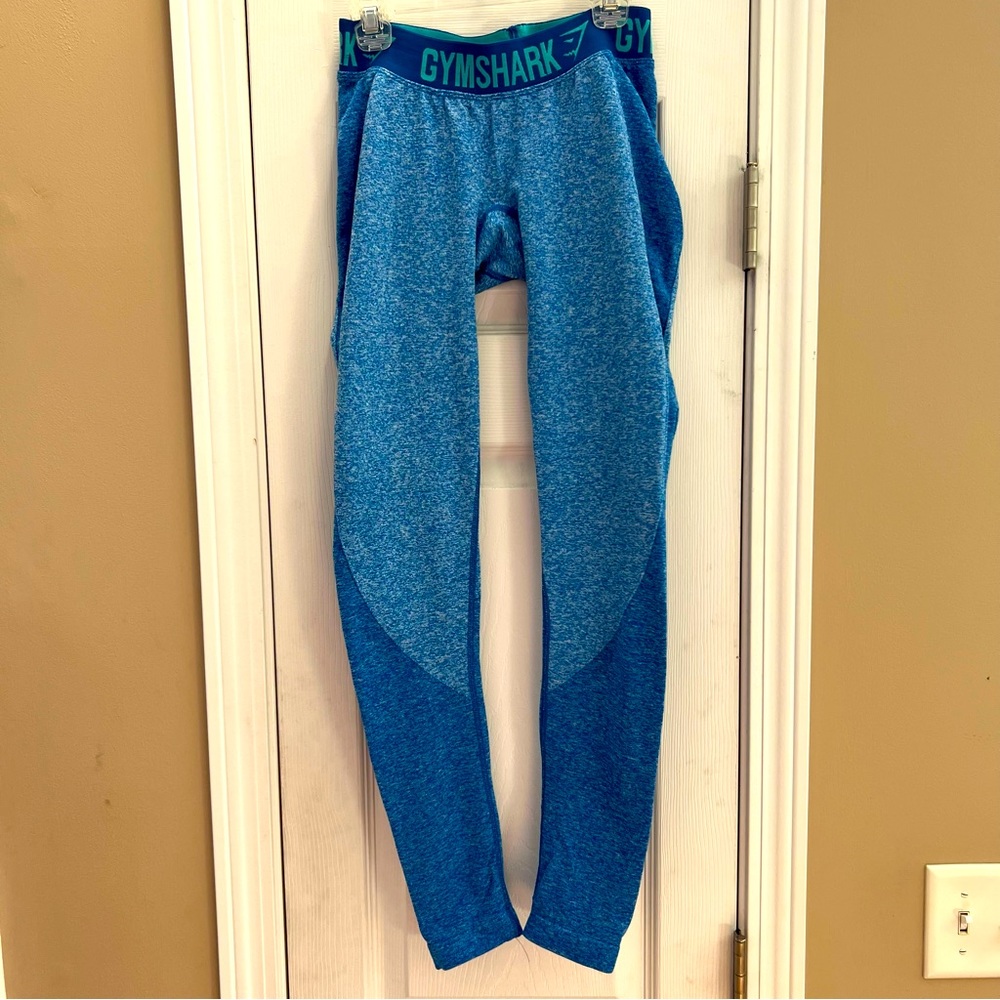 Gymshark Dry Moisture Management Workout Leggings Size S Blue